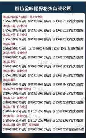 潍坊金皖顺泽物流有限公司
